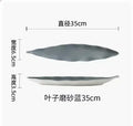 Axyaa Leaf Sushi Ceramic Plate Set for Creative Dining Experience