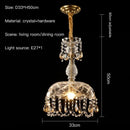 Axyaa Crystal Chandelier: Elegant Entryway & Porch Light for Luxury Home Décor