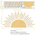 Axyaa Boho Sun Kids Wall Stickers - Nursery Decor for Children's Bedroom