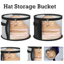 Axyaa Hat Storage Box: Fashionable Transparent Organizer for Round Travel Hats