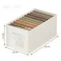 Axyaa Jeans Compartment Divider Box: Closet Drawer Organizer for Clothes, Underwear, and Bras