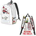 Axyaa Cartoon Dog Print Backpack for Student Schoolbag and Travel