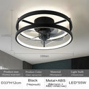 Axyaa Minimalist Dimmable Ceiling Fan Light for Bedroom Living Room Study