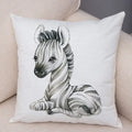 Axyaa Animal Cushion Cover - Cute, Watercolor, Sofa Decor Pillowcase