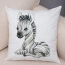 Axyaa Animal Cushion Cover - Cute, Watercolor, Sofa Decor Pillowcase