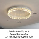 Axyaa Modern LED Dimmable Ceiling Light for Living Dining Bedroom Glossy Lighting