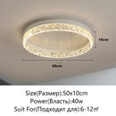 Axyaa LED Ceiling Light Dimmable Modern Round Glossy Lighting Fixtures