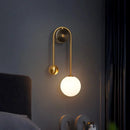 Axyaa Flute Glass Vanity Light Sconce Wall Fixture for Bathroom Bedroom Hallway