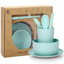 Axyaa Kids Wheat Straw Tableware Set