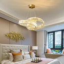 Axyaa Modern Luxury LED Crystal Chandelier for Home Interior Dining Room and Living Room
