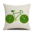 Axyaa Summer Farmhouse Linen Pillow Cover 45x45cm Beach Vacation Home Decor
