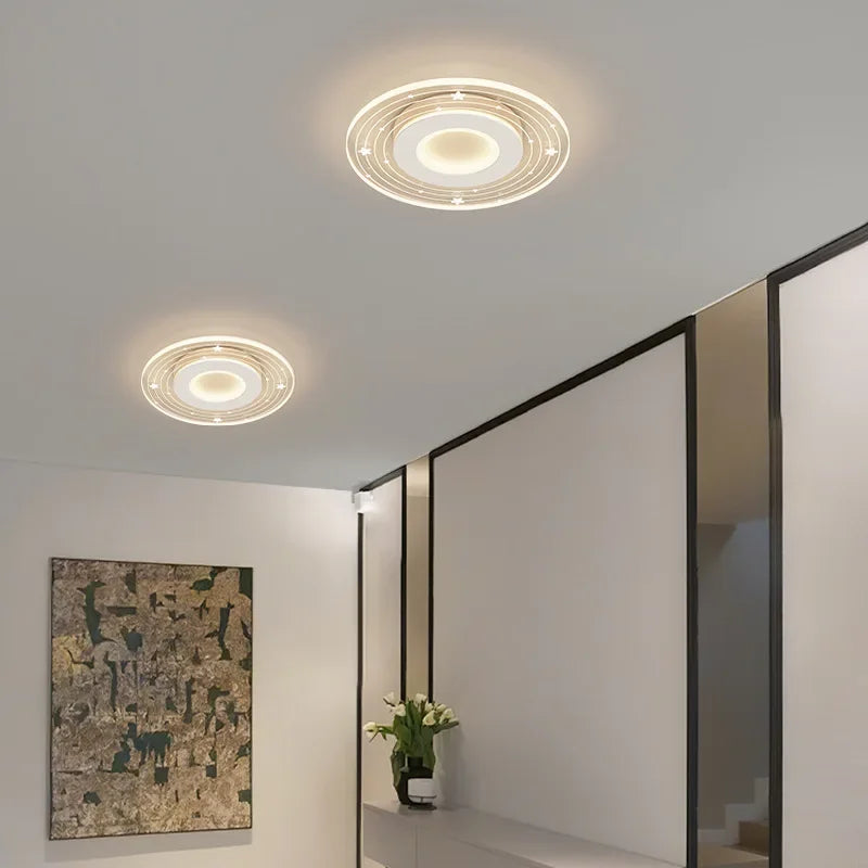 Axya Modern LED Ceiling Light Indoor Acrylic Chandelier for Bedroom Hallway Balcony