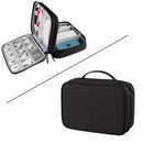 Axyaa Double Layer Travel Electronics Organizer with Large Capacity Storage