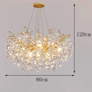 Axyaa Crystal Chandelier Pendant Light for Living Room and Bedroom