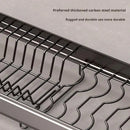 Axyaa Over Sink Dish Drying Rack & Organizer Shelf - Adjustable Multifunctional Storage