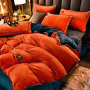 Axyaa Deluxe Milk Fleece Queen Size Bedding Set for Cozy Winter Nights