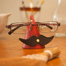 Axya Leather Glasses Holder & Clip Set