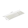 Axyaa Stone Pattern Long Strip Ceramic Sushi Plate Set