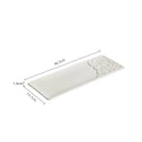 Axyaa Stone Pattern Long Strip Ceramic Sushi Plate Set