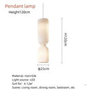 Axyaa Silk Pendant Lamp for Living Room Villa Staircase LED Floor Light