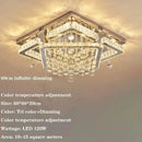 Axyaa Luxury Crystal Ceiling Light with Remote Control