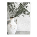 Axyaa Canvas Poster Painting: Olive Green Leaf Tree Wall Art Print Ancient Architecture Puglia