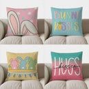 Axyaa Bunny Ears & Polka Dot Pillow Cover for Sofa, Bedroom, Car