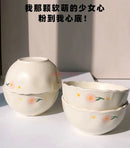 Axyaa Ceramic Breakfast Rice Bowls - Set of 4