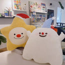 Axyaa Christmas Ghost Star Holiday Pillow - Perfect Gift for Girls