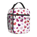 Axyaa Heart Insulated Lunch Bag: Romantic Portable Thermal Box for Work Picnic Travel