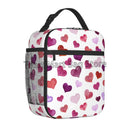 Axyaa Heart Insulated Lunch Bag: Romantic Portable Thermal Box for Work Picnic Travel