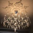 Axyaa Crystal Ceiling Chandelier: LED Firefly Shape Living Room Lights