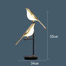 Axyaa Golden Magpie Bird LED Wall Lamp for Home and Hospitality Decoration