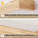 Axyaa Nordic Wooden LED Wall Sconce for Bedroom, Living Room, Bathroom
