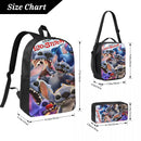 Axyaa Kids Backpack Lunch Box Pencil Boxes Set for School - Lilo Stitch 2025 Movie