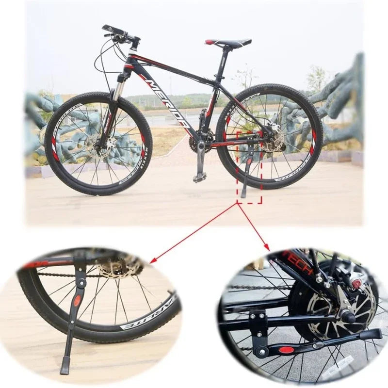 Axyaa Aluminum Adjustable Bike Kickstand for 22"-27" Bicycle