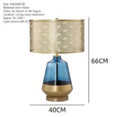Axyaa Nordic Blue Table Lamp LED Desk Light for Living Room, Bedroom, and Hotel