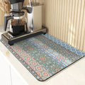 Axyaa Ocean Silicone Coasters Set - European Style Kitchen Decor Mats
