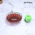Axyaa Handwoven Fruit Platter: Plastic Imitation Vine, 10 Sizes, Brown Serving Basket