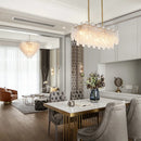Axyaa Gold Crystal Chandelier Ceiling Lamp Modern Living Room Bedroom Decor