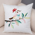 Axyaa Cartoon Parrot Pillowcase with Birds and Flowers 45x45cm