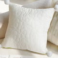 Axyaa Lily Jacquard Embroidery Pillow Cover for Sofa Living Room 45x45