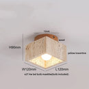 Axyaa Yellow Travertine LED Ceiling Lamp for Modern Art Decoration