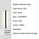 Axyaa Stainless Steel Outdoor Porch Wall Light with Smart Triac Dimming
