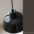 Axyaa Ceramic LED Pendant Lights: Modern Black White Nordic Hanging Lamp