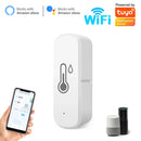 Axyaa Smart WiFi Temperature Humidity Sensor for Remote Monitoring and Voice Control