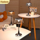 Axyaa Chrome Rechargeable LED Desk Lamp for Home Decor and Lighting