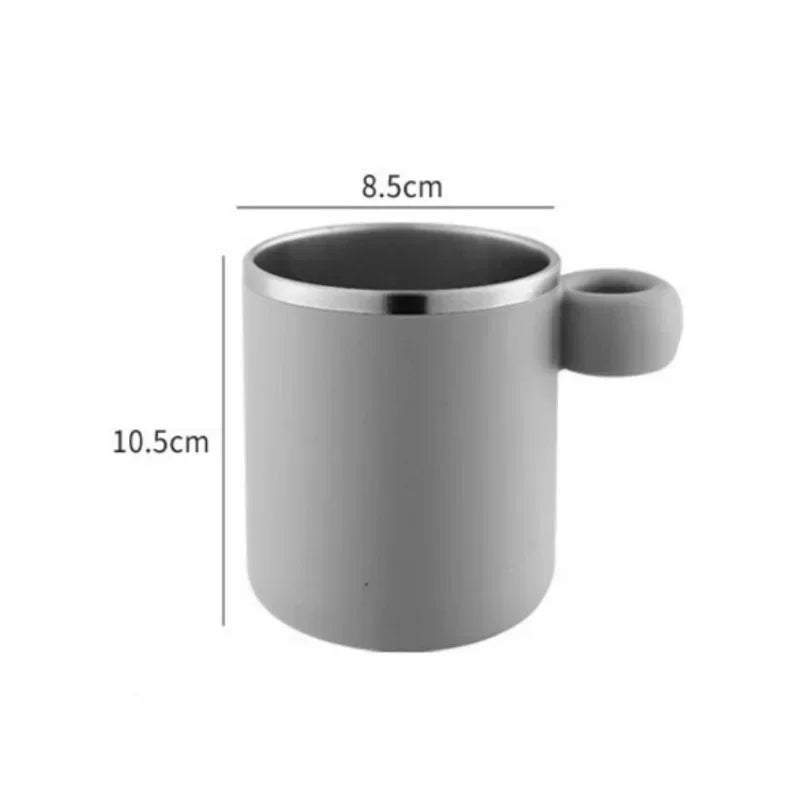 Axyaa Stainless Steel Toothbrush Cup for Home Bathroom, Kids Mouthwash Drinking Utensil