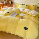 Axyaa Velvet Duvet Cover Set - Warm & Cozy Bedding for Twin Queen King