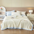 Axyaa Embroidered Cashmere Summer Quilt Set